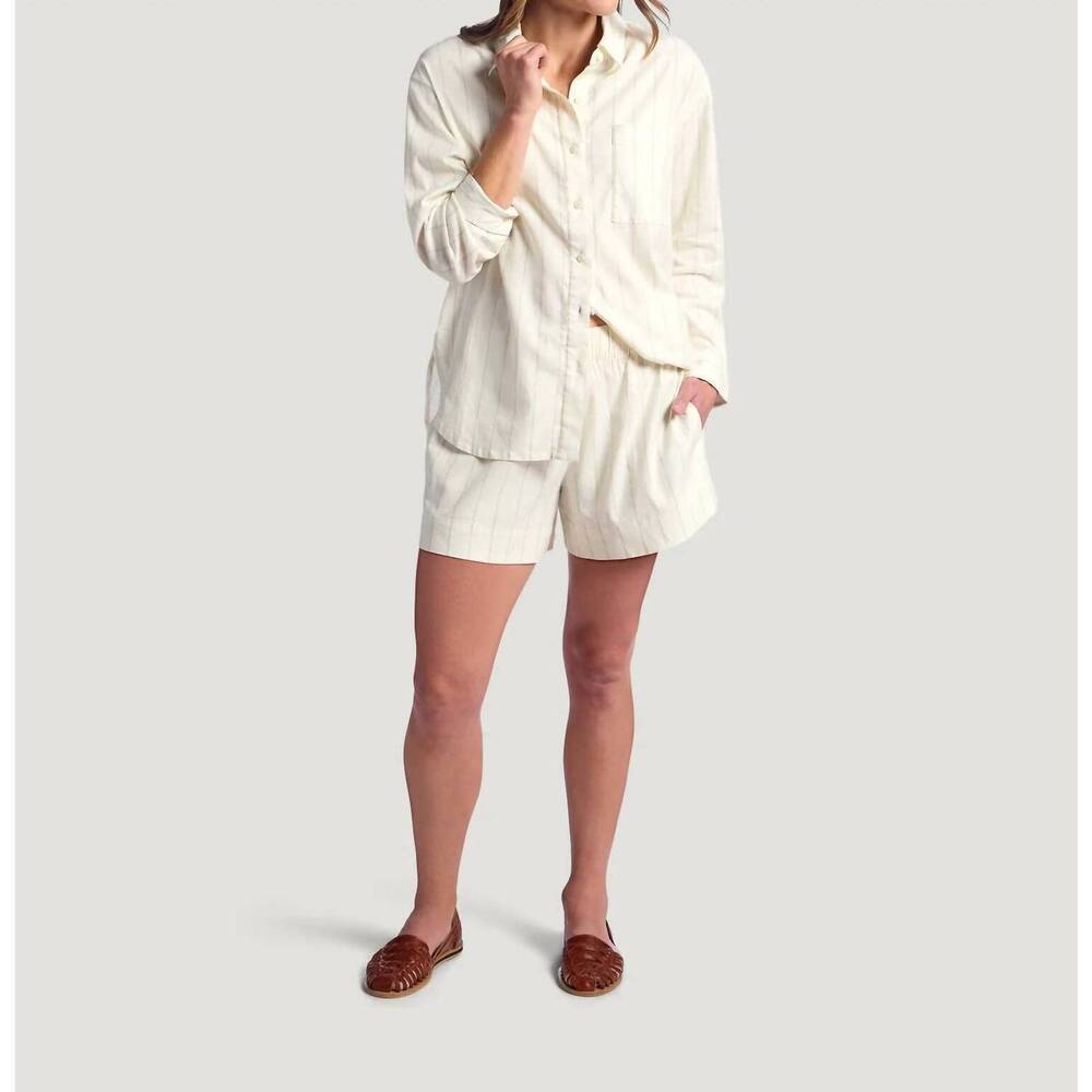 NEW FREE FLY sullivan's lightweight short in dash vertical stripe sea salt